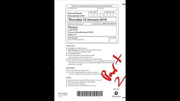 Edexcel IGCSE Physics p1 January 2019 4PH0/1P Question 4-8  #physics #pastpapers