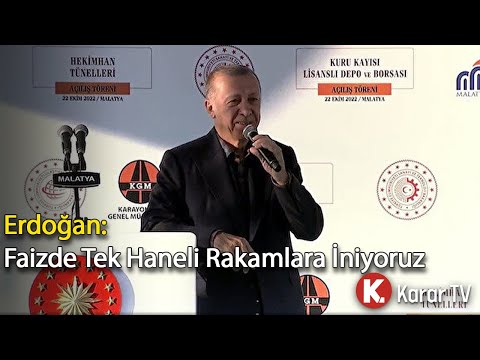 Erdoğan: Faizde Tek Haneli Rakamlara İniyoruz