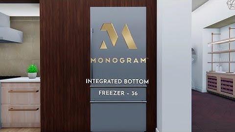 Monogram 36” integrated bottom freezer installation video ￼