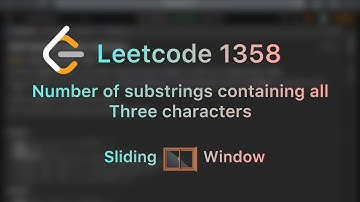 Number of substrings containing all three characters - Leetcode 1358 - Java