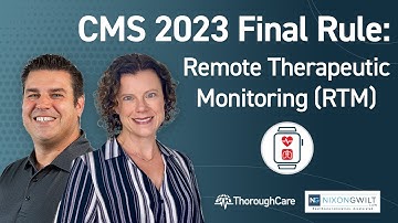 CMS 2023 Final Rule: Remote Therapeutic Monitoring (RTM)