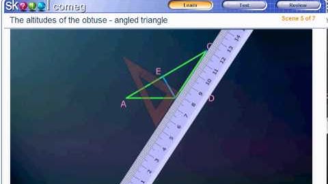 The altitudes of an obtuse angled triangle