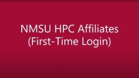 First Time Login - Affiliates