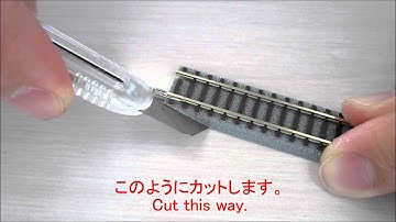 Rokuhan New cutting method for the track connecting to Rokuhan turnout