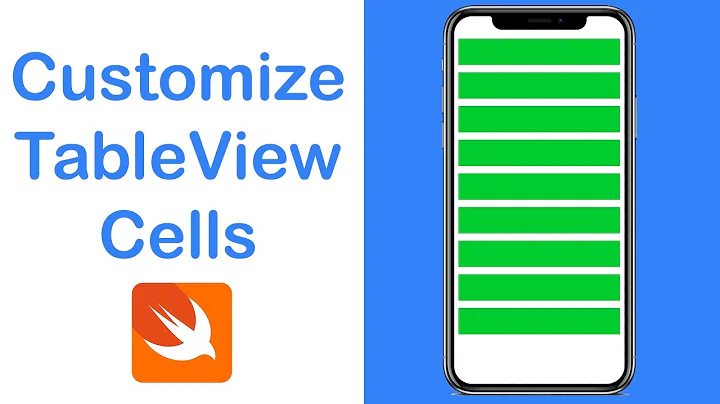 Swift: Customize UITableView Cells (Swift 5) Xcode 11 - 2020