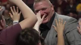 Brock Lesnar High-Fives Kids at Gopher Wrestling!
