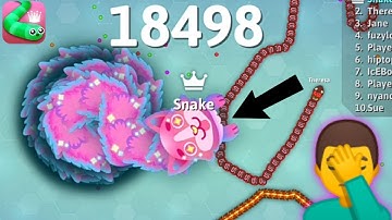 18000 Score Giant Snake Dying Like A Noob! Snake. Io