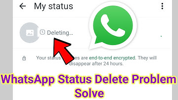 whatsapp status delete nahi ho raha hai / how to fix whatsapp status deleting problem