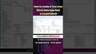 How to create Text Area data type field in Salesforce?