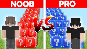 NOOB vs HACKER: I Cheated in a Lucky Block Battle (Minecraft)