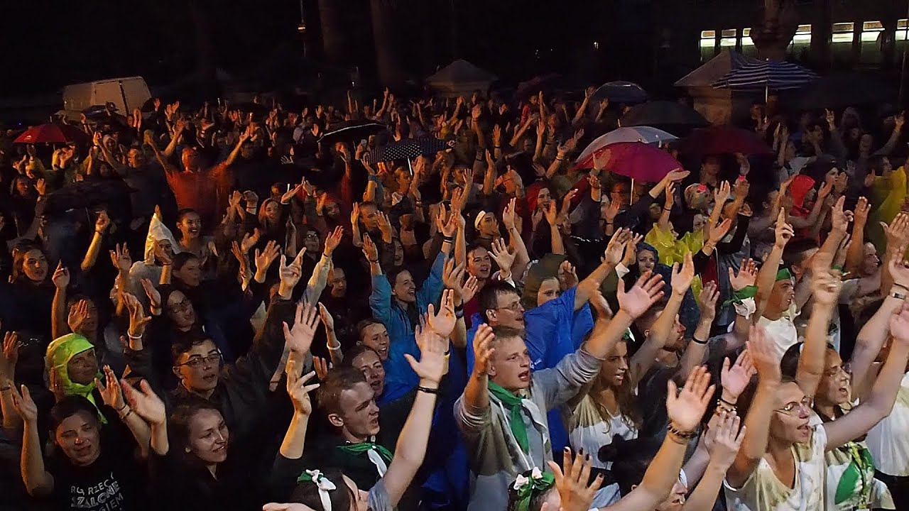 Koncert podczas apelu we Włoszczowie - 38. Kielecka Piesza Pielgrzymka na Jasną Górę, 10.08.2019