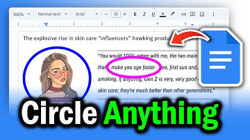 Iets omcirkelen in Google Docs (snelle en gemakkelijke methoden)
