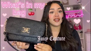 WHAT&#39;S IN MY BLACK JUICY COUTURE BAG 🖤🍒 | Also Come Shopping With Me!!