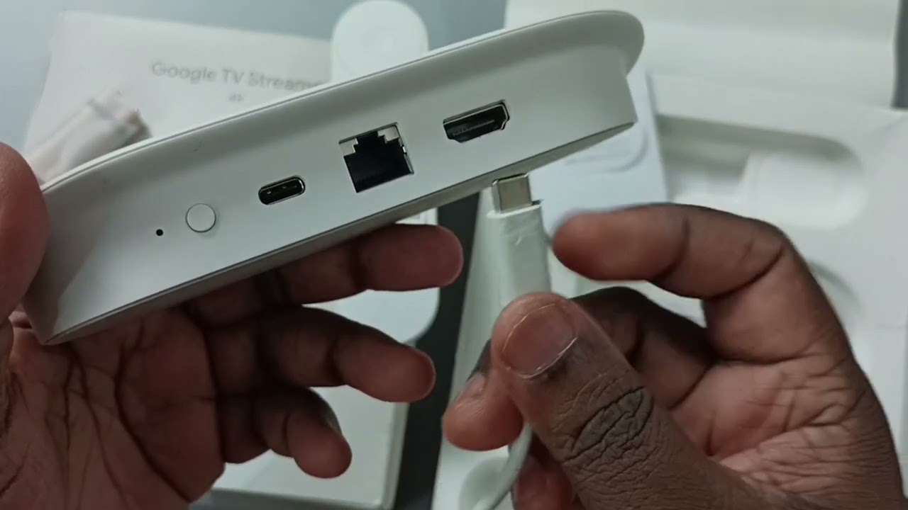 How Connect Power and HDMI Cable to Google TV Streamer 4K & TV