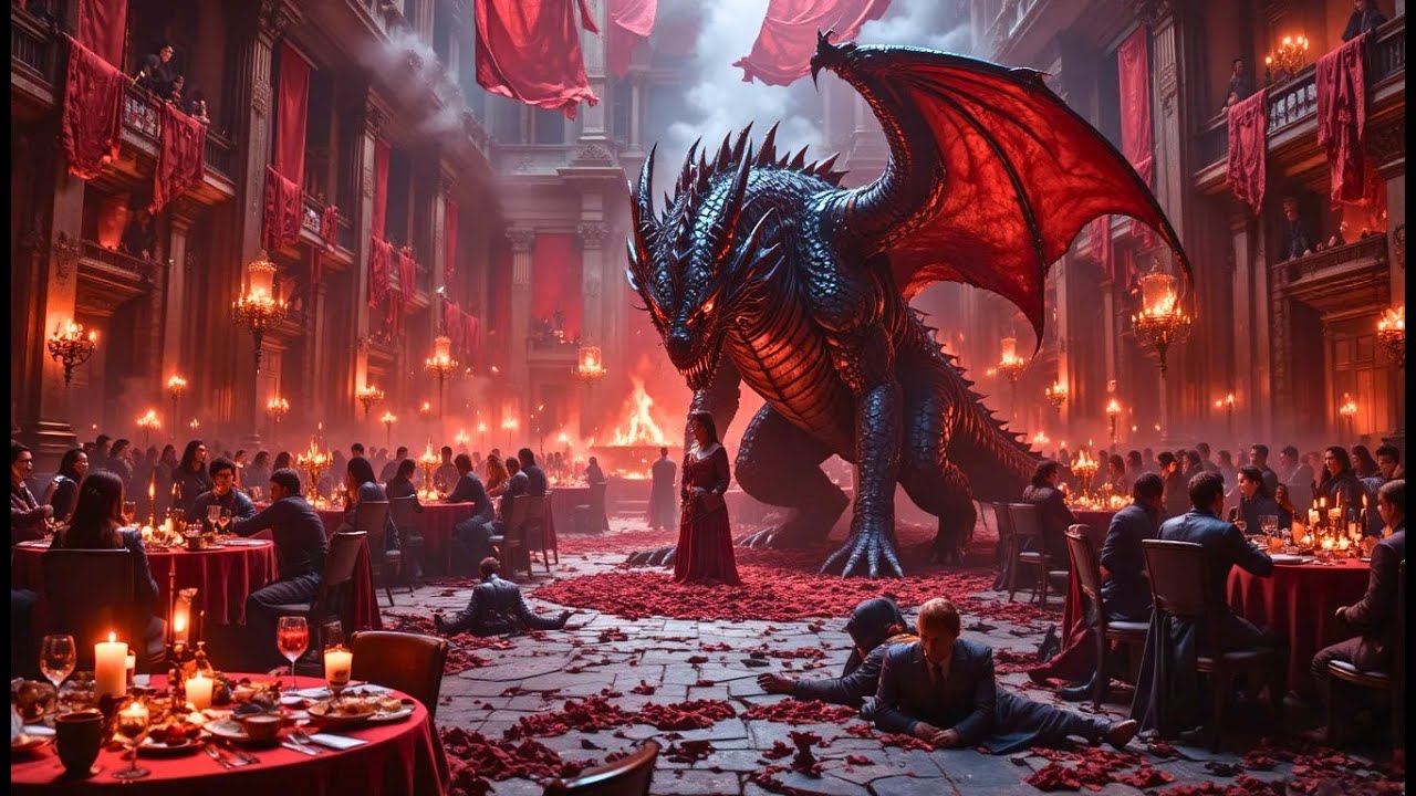 Багровая вечеринка. Дракон влюбляется, убивает ради желания.