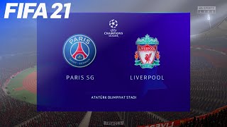 First FIFA 21 Gameplay - Paris Saint Germain vs. Liverpool | UCL Final (Opening Match)