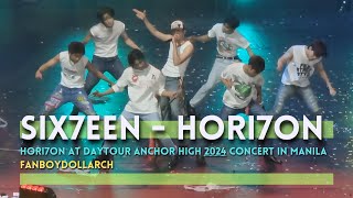 SIX7EEN - HORI7ON Fancam - 241103 DAYTOUR ANCHOR HIGH 2024 2nd Concert MOA Arena - Fan Boy Doll Arch