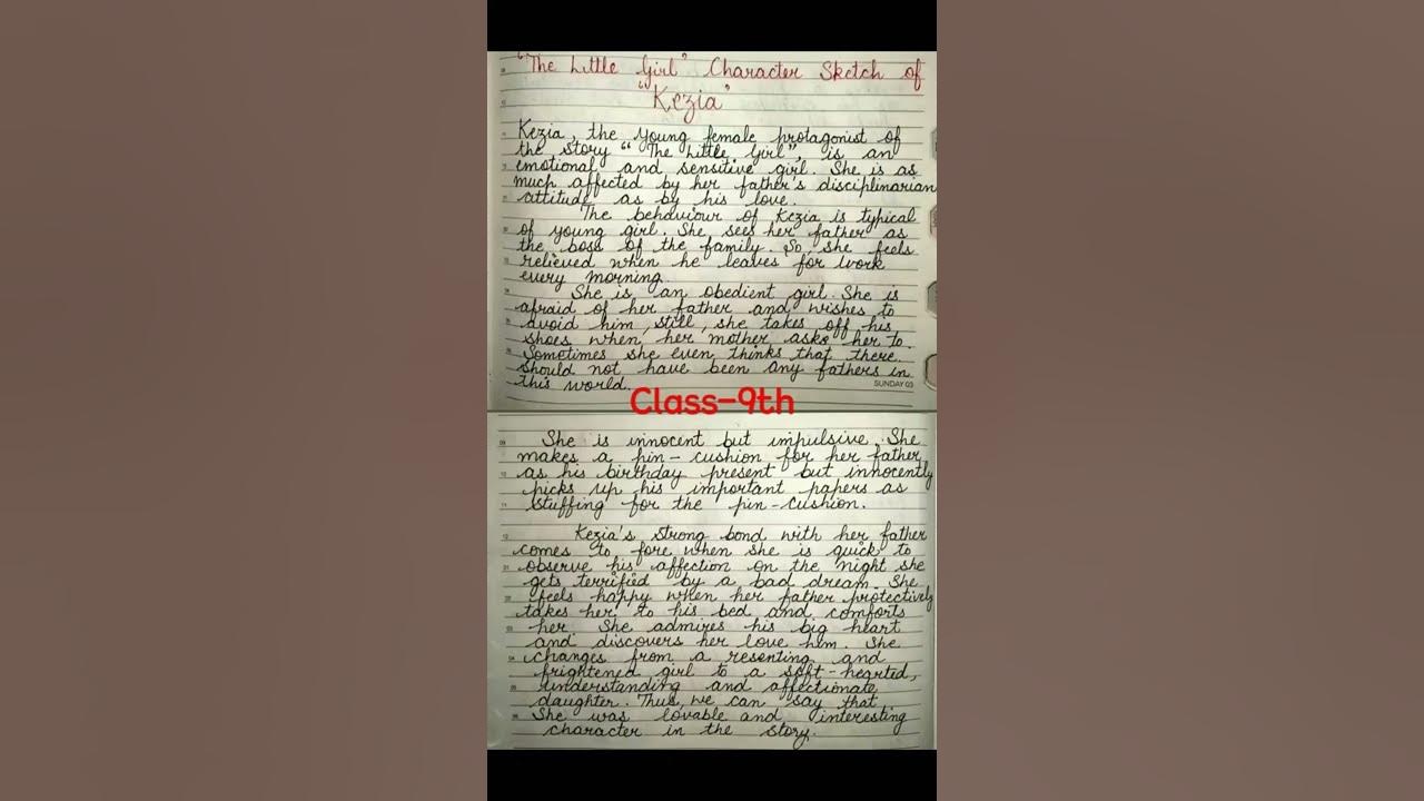 class-9th-ncert-character-sketch-of-kezia-shorts-tricks-youtube