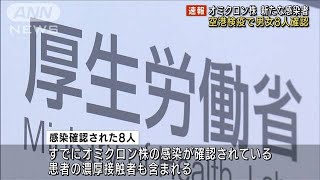 オミクロン株　新たに男女8人感染　国内12人に(2021年12月10日)