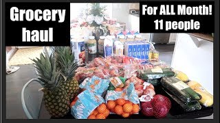 JULY Once-A-Month Grocery Haul for our Family of 9 KIDS!