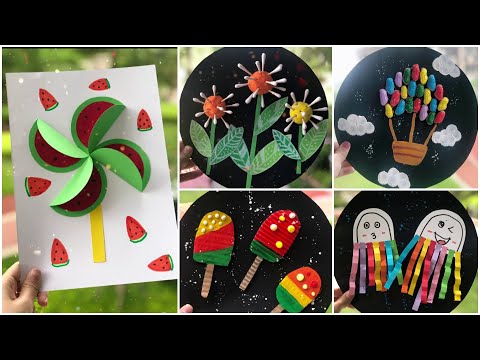 Simple and Creative Kids Crafts and Activities |Craft Ideas for Kids using Peanut shell and ear buds