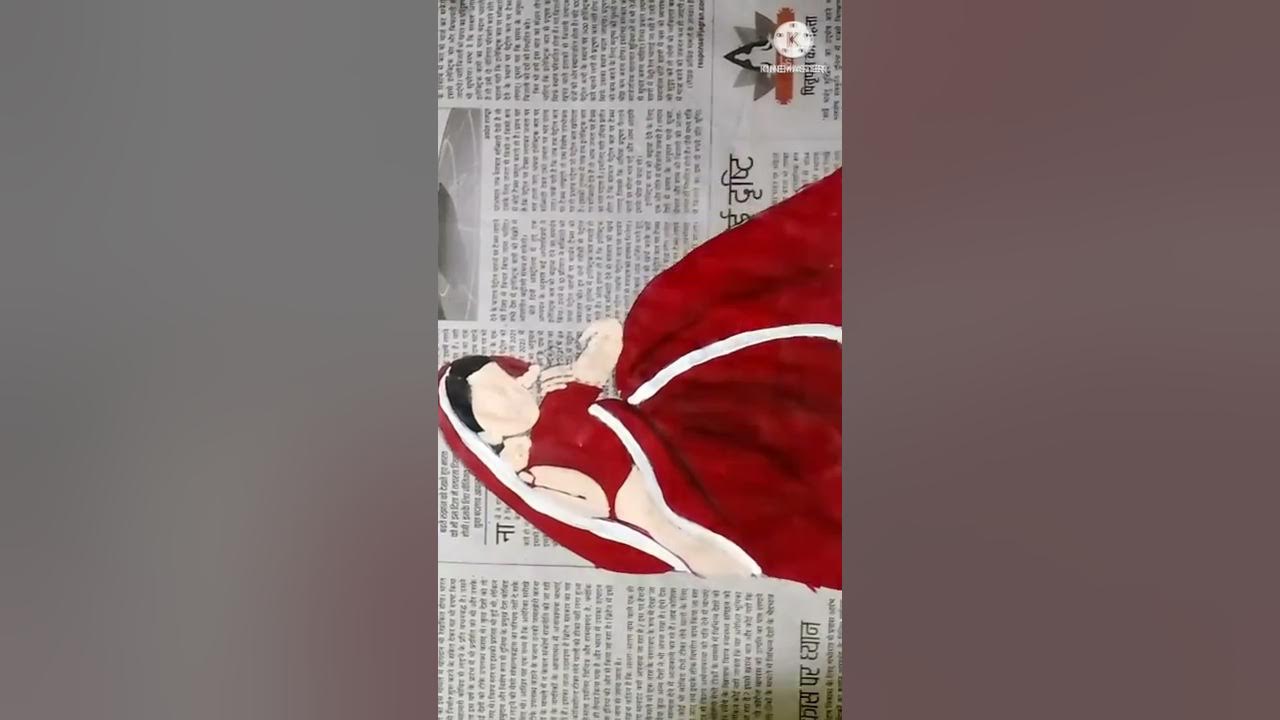 how to draw newspaper // easy newspaper painting ideas YouTube