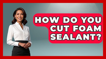 How Do You Cut Foam Sealant? - Insects and Invaders