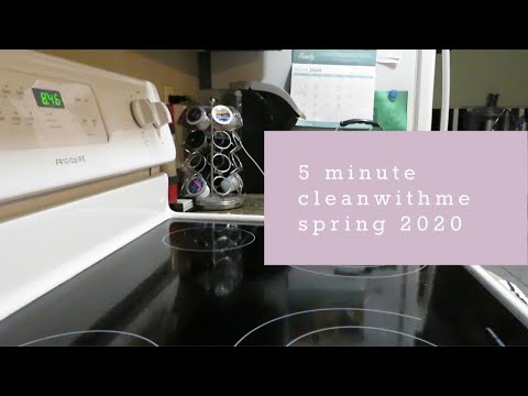5 MINUTE KITCHEN CLEAN WITH ME SPRING 2020