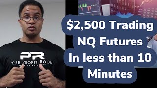 How To Day Trade Futures Live!  NASDAQ - NQ $2,500 Profit in 10 min