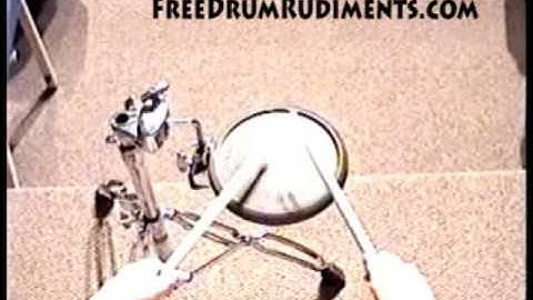 Drum Rudiments #40 - Triple Ratamacue - FreeDrumRudiments.com