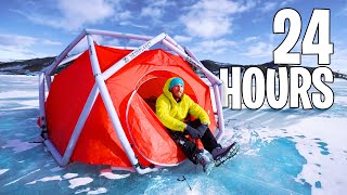 Extreme Overnight Survival On Frozen Lake! *Solo Challenge* by JStuStudios 574,479 views 3 months ago 24 minutes