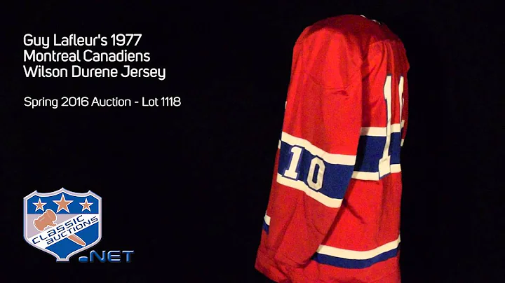 Guy Lafleur's 1977 Montreal Canadiens Wilson Durene Jersey
