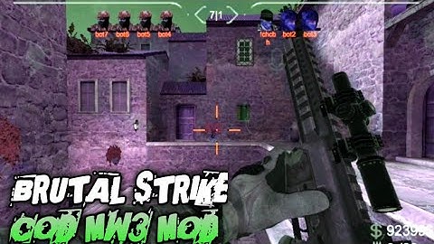 Brutal Strike Mobile | CoD MW3 Weapon Model/Skins | CSGO Mobile | FPS Android Gameplay