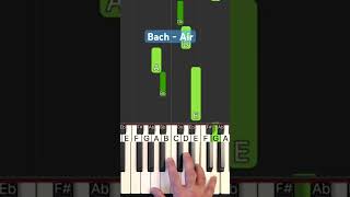 Bach - Air - Piano Tutorial Easy