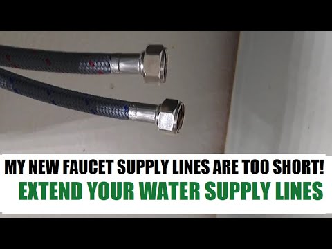 Kitchen sink: water supply line extension