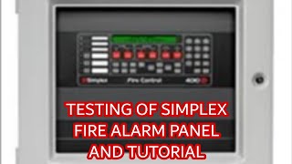 fire alarm panel  testing SIMPLEX MODEL ( 4010 ES) tutorial and wiring....JUB. TV