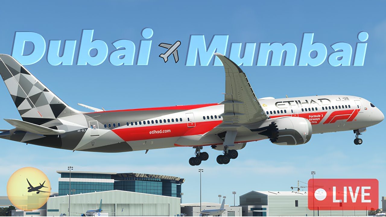 MSFS LIVE | OMBD - VABB | 787- 9 SPECIAL LIVERY | GSX Pro | RTX 4060ti