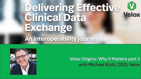 Velox Origins   Part 2 with Michael Klotz