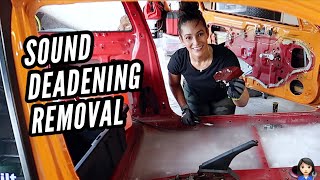 Sound Deadening Removal  Paint Prep  Dry Ice & Alcohol Method
