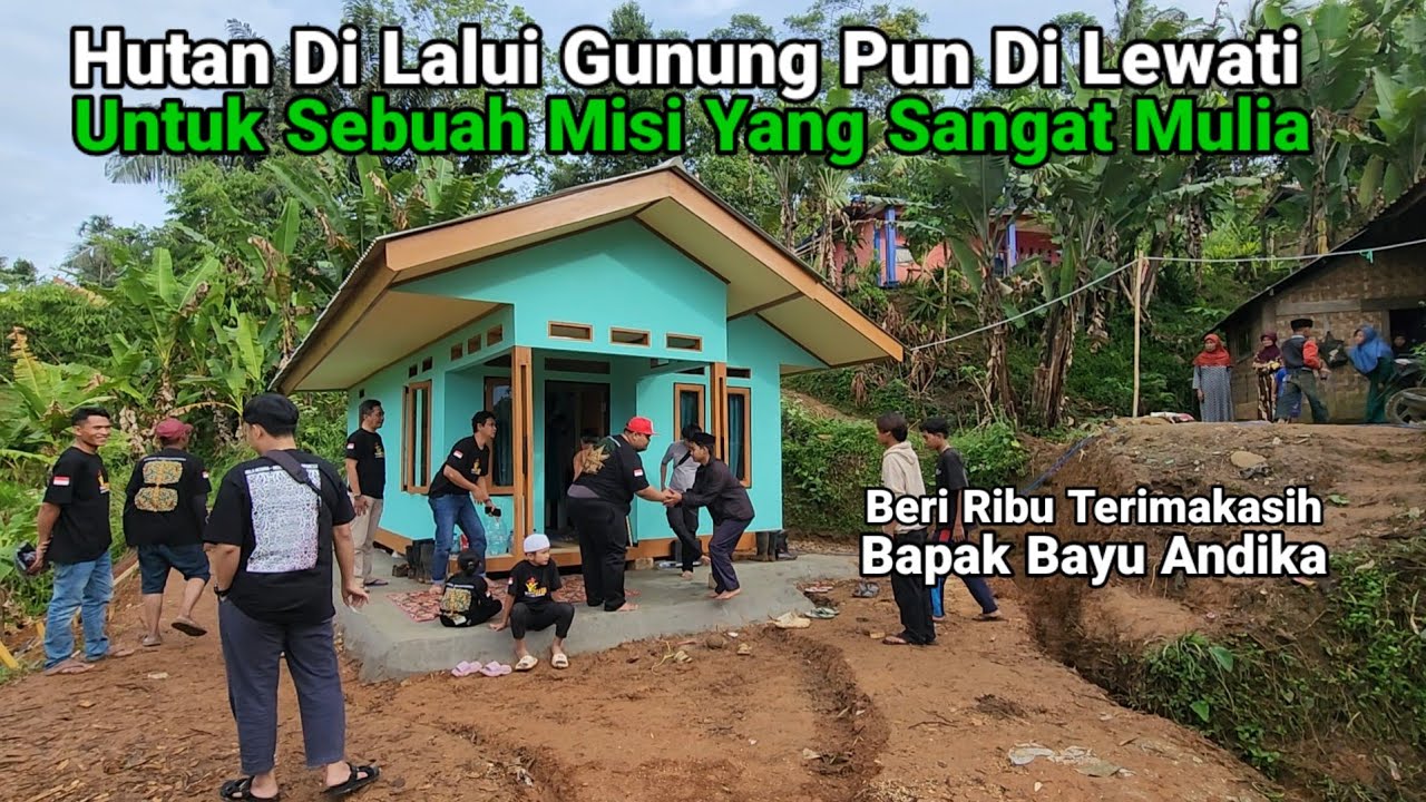Persiapan Syukuran Bedah Rumah Keluarga Yang Tinggal Di Hutan 