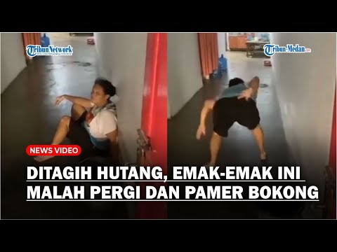 Ditagih Hutang, Bukannya Bayar, Emak emak Ini Malah Pergi Sambil Pamer Bokong