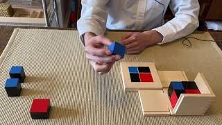 Montessori Sensorial Lesson- Binomial Cube