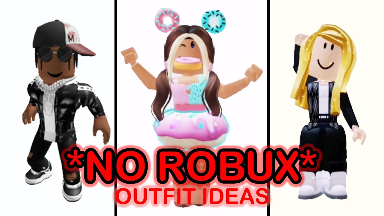 NO ROBUX OUTFIT IDEAS AESTHETIC - YouTube