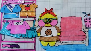 🌸paper diy🌸Clothes for a lalafanfan duck💖Одяг для уточки лалафанфан