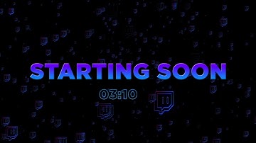 Free Animated Starting Soon Screen For Twitch - 5 Minute Countdown (TOS in description)
