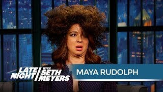 Maya Rudolph's Rachel Dolezal Impression  Late Night with Seth Meyers