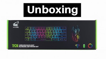 T61 Wireless Backlight Keyboard And Mouse Set #gamingkeyboard #gamingtech #gaming #unboxing 