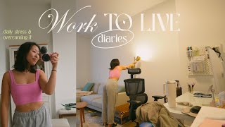 Work to Live Diaries: Daily life in my 9-5 & overcoming the daily stresses of creating content