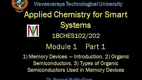 1BCHES102/202 Applied Chemistry for Smart Systems