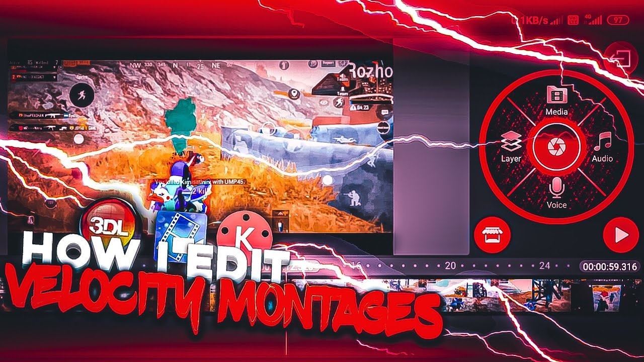 Make Velocity Montages on Kinemaster | How To Make Velocity Montage | Fast & Slow Montages | Part :1